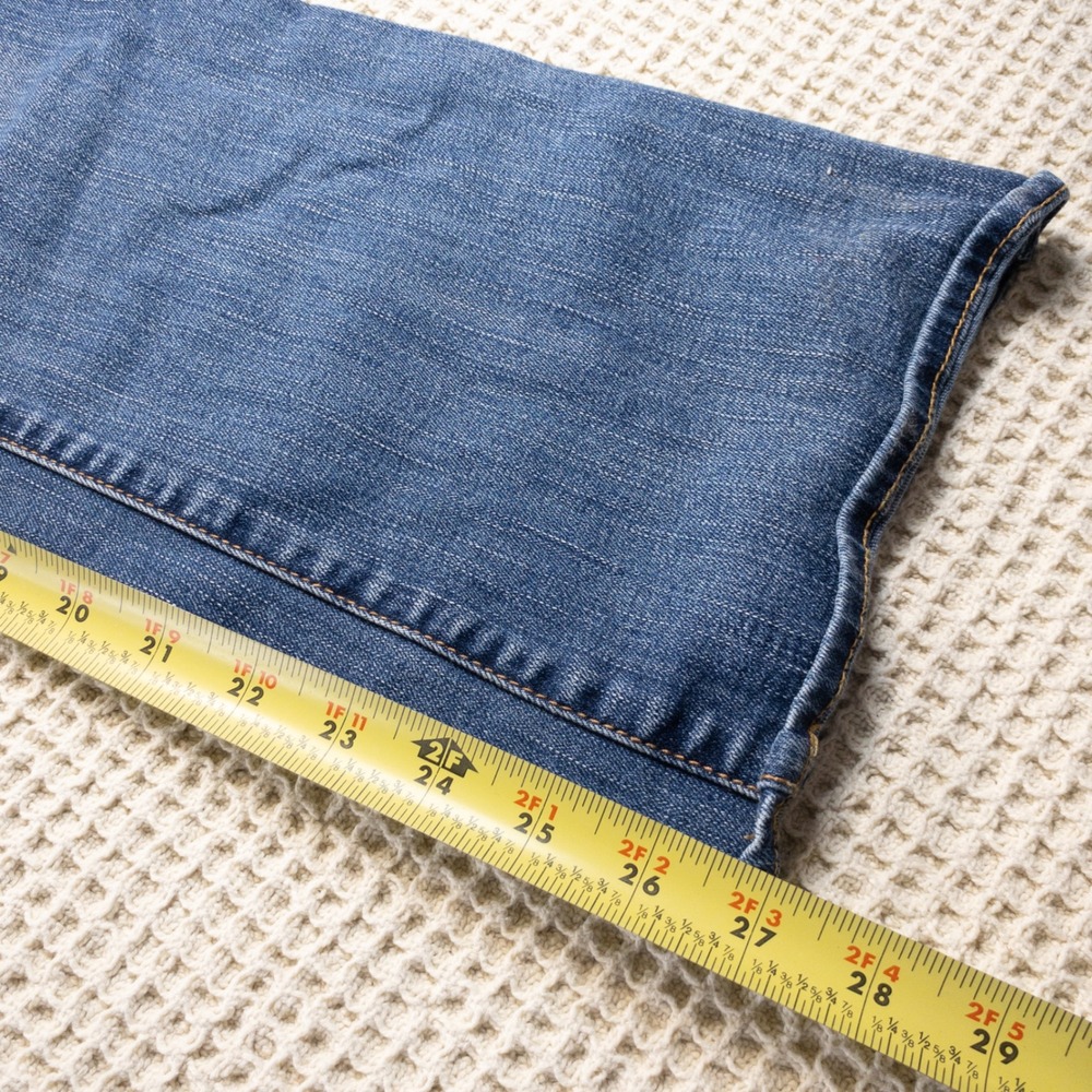 American Eagle Outfitters Low Rise Bootcut Jeans Medium Wash Blue Denim - Picture 6 of 8
